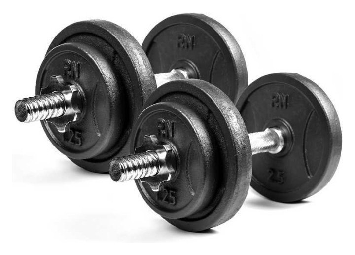 Гантели разборные металлические 2 по 8,5 кг. RN-Sport RNS_RN_QTR8х2