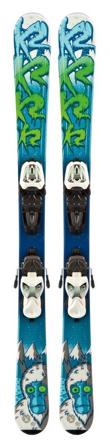 Ліжі гірські комплект для підлітків K2 Indy+MOD4.5 Fastrak2 S200-285 76см Green/blue/white (1020405.109.1+1021019.109) RCH_17591
