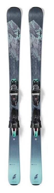 Ліжі гірські комплект Nordica WILD BELLE DC 84 W+TP2LT11 FDT 150см Black/teal (0A1264OC) WRH RCH_15852