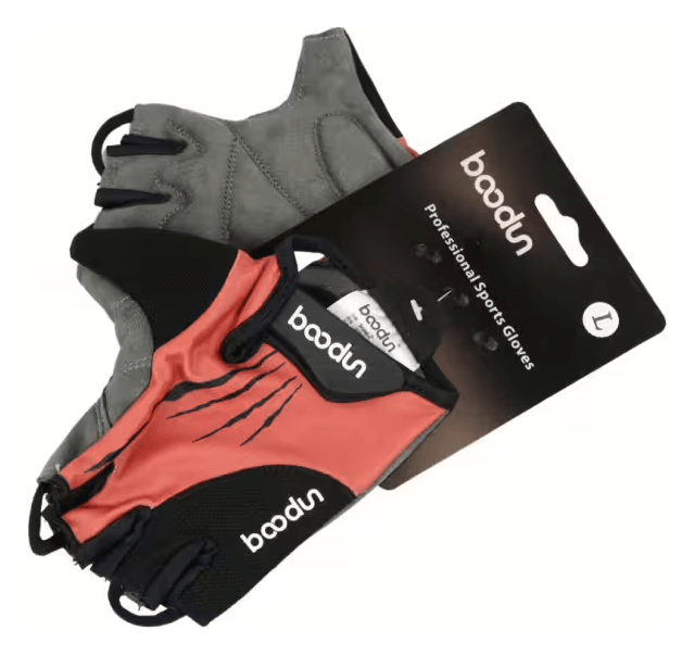 Перчатки велосипедные BEcool 2111407 красный с черным L AM (брендированная упаковка) ROU_2480769