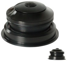Рульова колонка безрізьбова напівінтегр. 1-1/8”-1.5” чорний Kenli KL-B330 з прехідником під конусний стакан для вилки  (30)