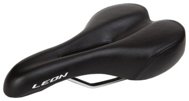 Сідло з отвором "270*146 K.San YBT-6556 з логотипом LEON (чорний)