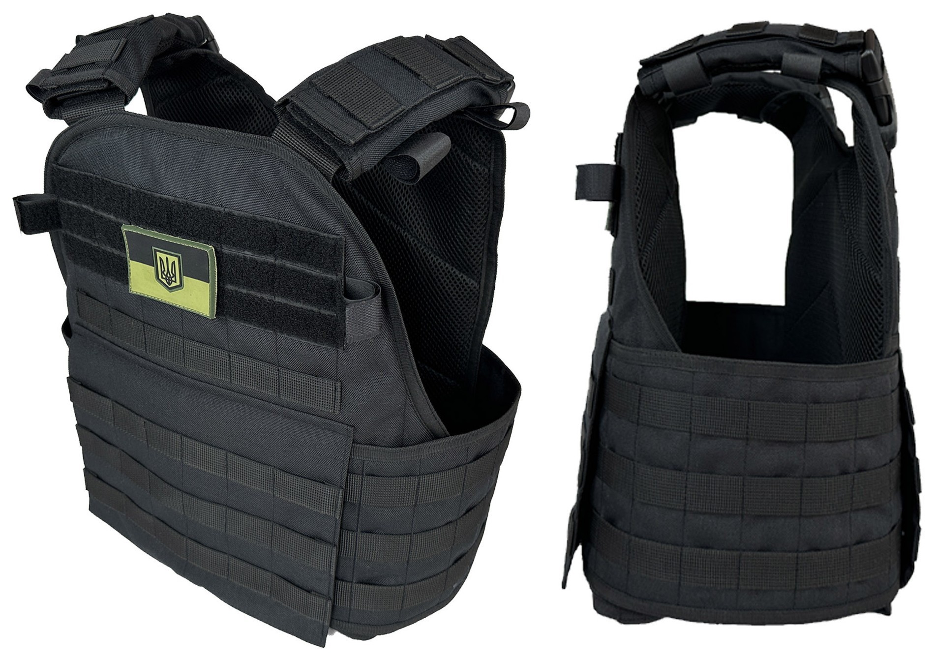 Плитоноска Pantsyr-2 (тактичний військовий жилет, бронежилет MOLLE) Чорний EFIT_2404