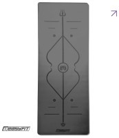 Килимок для йоги професійний EasyFit Pro каучук 5 мм Чорний