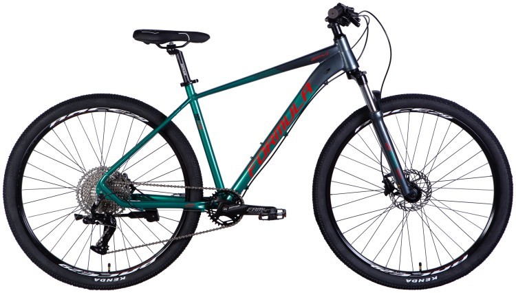 Велосипед AL 29" Formula ZEPHYR PRO HDD рама-19" темно-серебристый с зеленым 2025 OPS-FR-29-386
