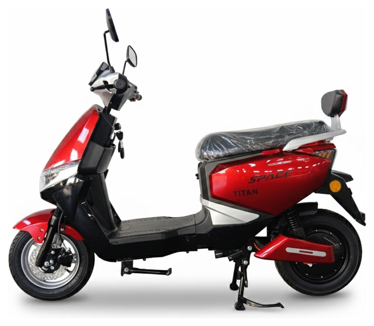 Электроскутер SPACE TITAN 72B 1000Вт 20А*г диск/барабан литий-ионный красный 2026 ESC-076