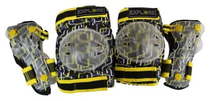 Дитячий Набір захисту для колін, ліктів та зап'ясть Explore AMZ-300 MIX