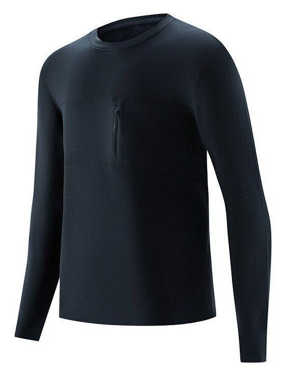 Термо-лонгслів чоловічий Naturehike NH22NY009, зима, розмір XXL, чорний FNR_6927595705360