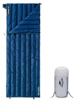 Спальний мішок з натуральним пухом Naturehike CWM295 CNK2300SD013, блакитний