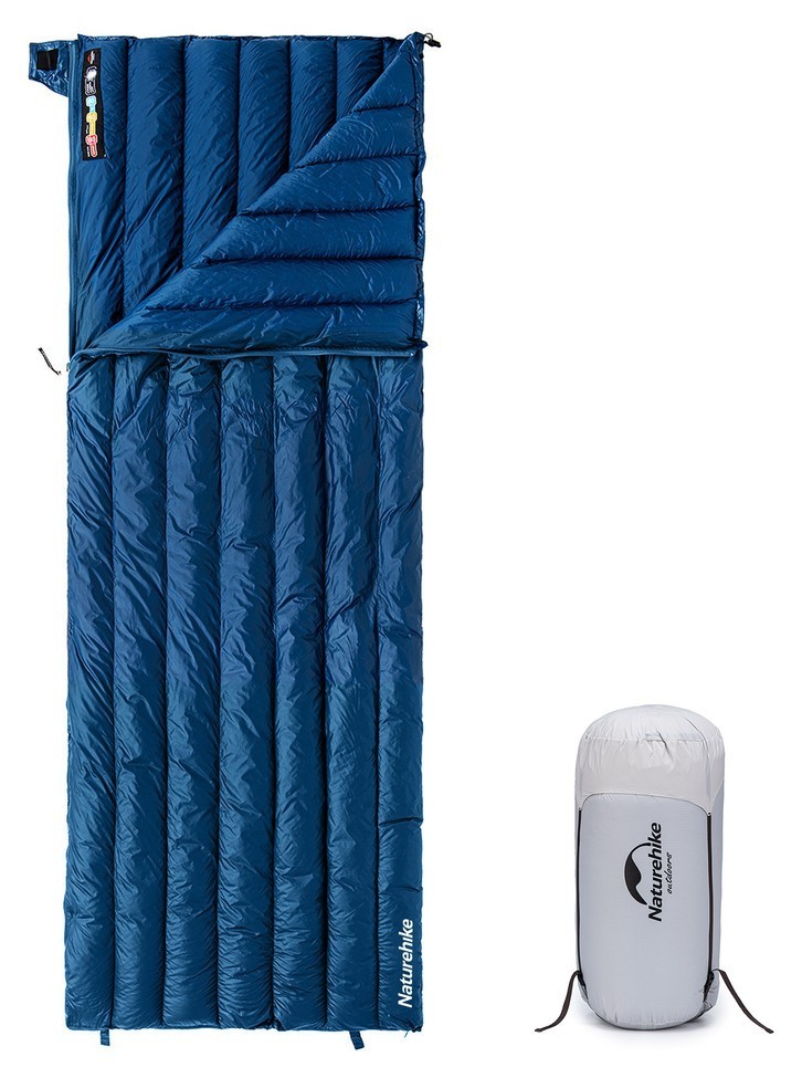 Спальний мішок з натуральним пухом Naturehike CWM295 CNK2300SD013, блакитний FNR_6976023920899