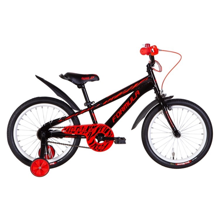 Велосипед 18" Formula WILD 2022 (черный с красным) OPS-FRK-18-129