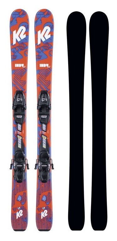 Ліжі гірські комплект для підлітків K2 INDY 4.5+FDT JR 100см Red/blue/white (10E0808.209.1+10D1019.109.2) RCH_17585