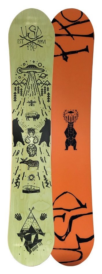 Сноуборд USD Pro KIDNAP 163 Green/Orange (USB17M2P) RCH_20896