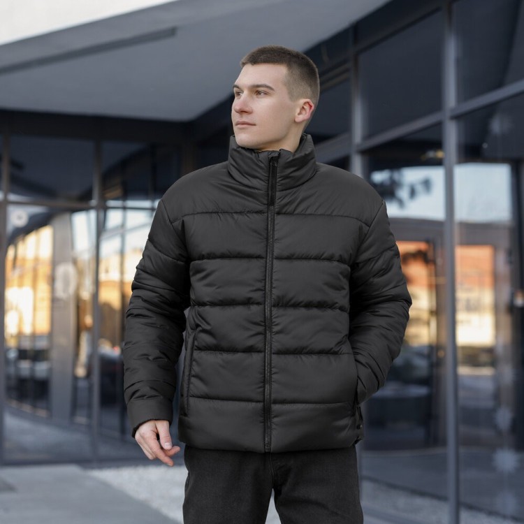 Мужская зимняя куртка черная Pobedov Bubble Gum POB_00000005852