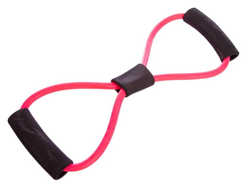 Эспандер EasyFit восьмерка трубчатый розовый EFIT_EF-3947-P