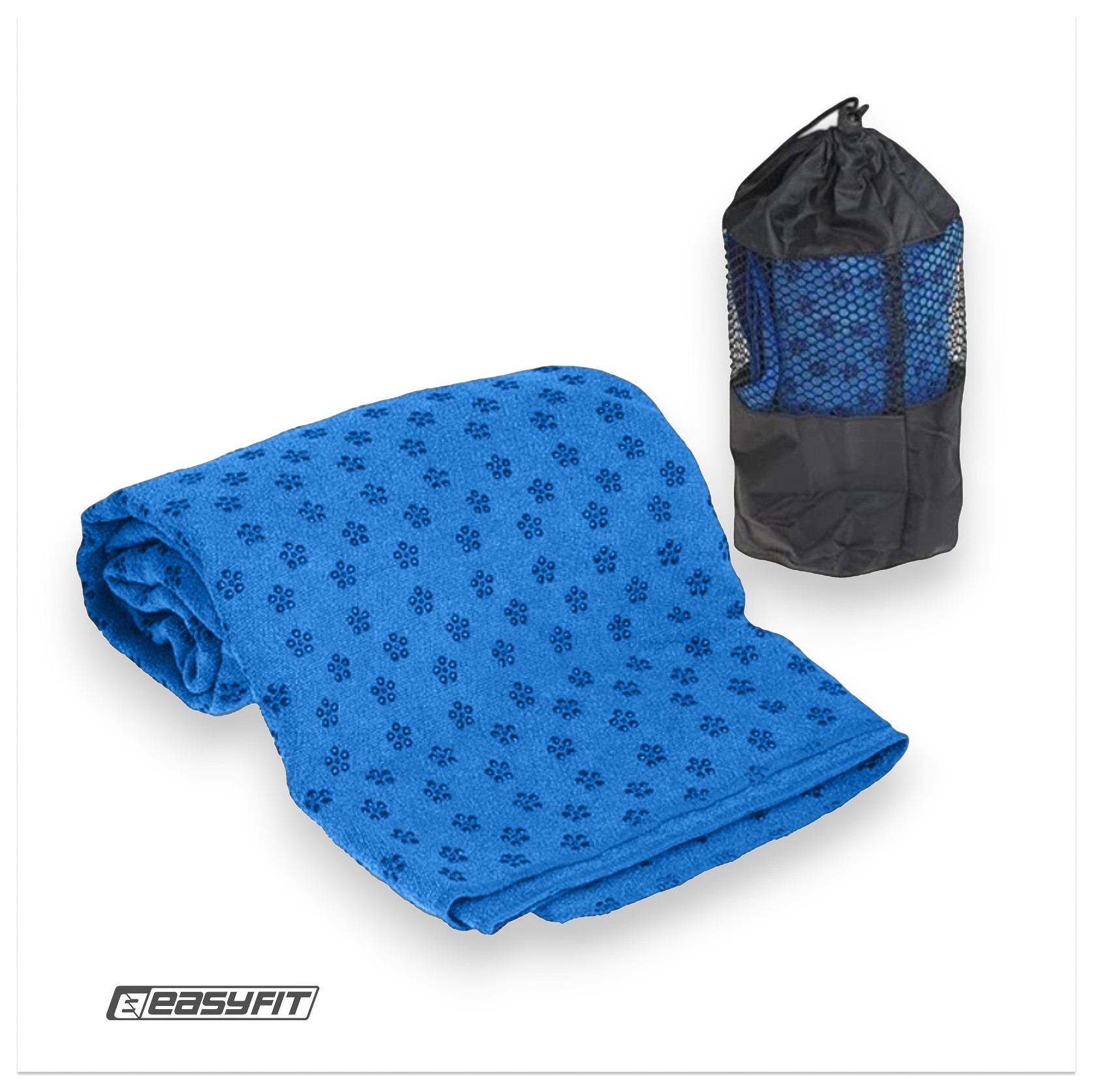 Рушник для йоги EasyFit Yoga Mat Towel з мікрофібри (Синій) EFIT_EF-1933-BL