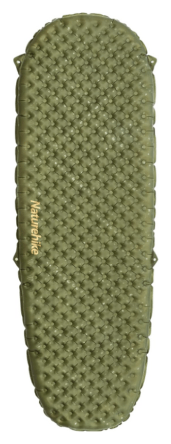 Матрац туристичний надувний одномісний Naturehike CNH22DZ018, надлегкий, 183х58х7 см, зелений, для туризму із мішком для надування FNR_6975641888536