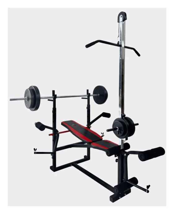 Скамья тренировочная 0070 + Верхняя тяга + Бруся + Приставка Cкотта RNS_0070.000.000