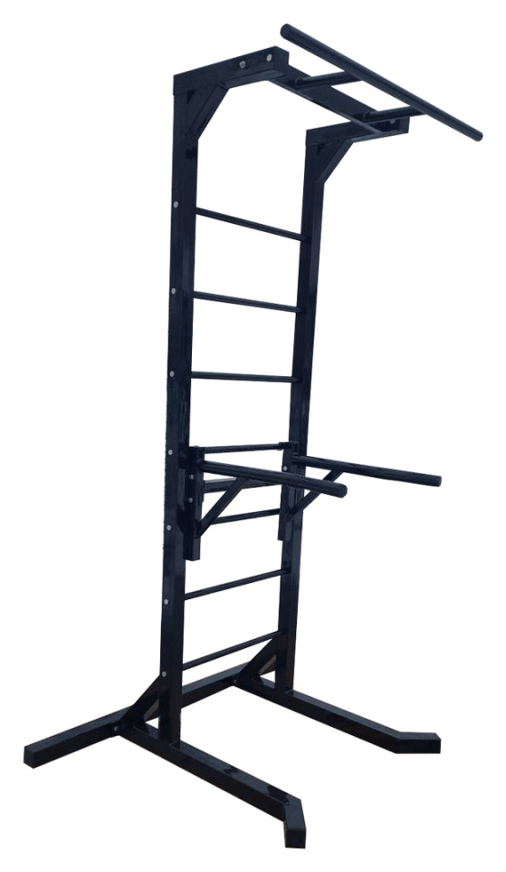 Турник, бруси та прес, окремостояща шведська стінка Чорна (60х60 мм) RNS_А834-60-Ч