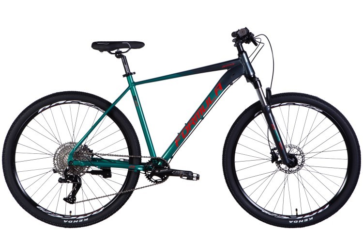 Велосипед AL 29" Formula ZEPHYR EXPERT HDD рама-21" темно-серебристый с зеленым 2025 OPS-FR-29-397