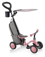 Биговел детский GLOBBER серии LEARNING BIKE 3в1 DELUXE, пастельно-розовый, до 20кг, 4 колеса