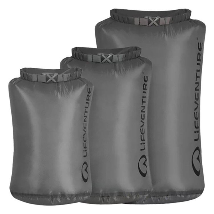 Комплект чохлів Lifeventure Ultralight Dry Bag Set grey 59694