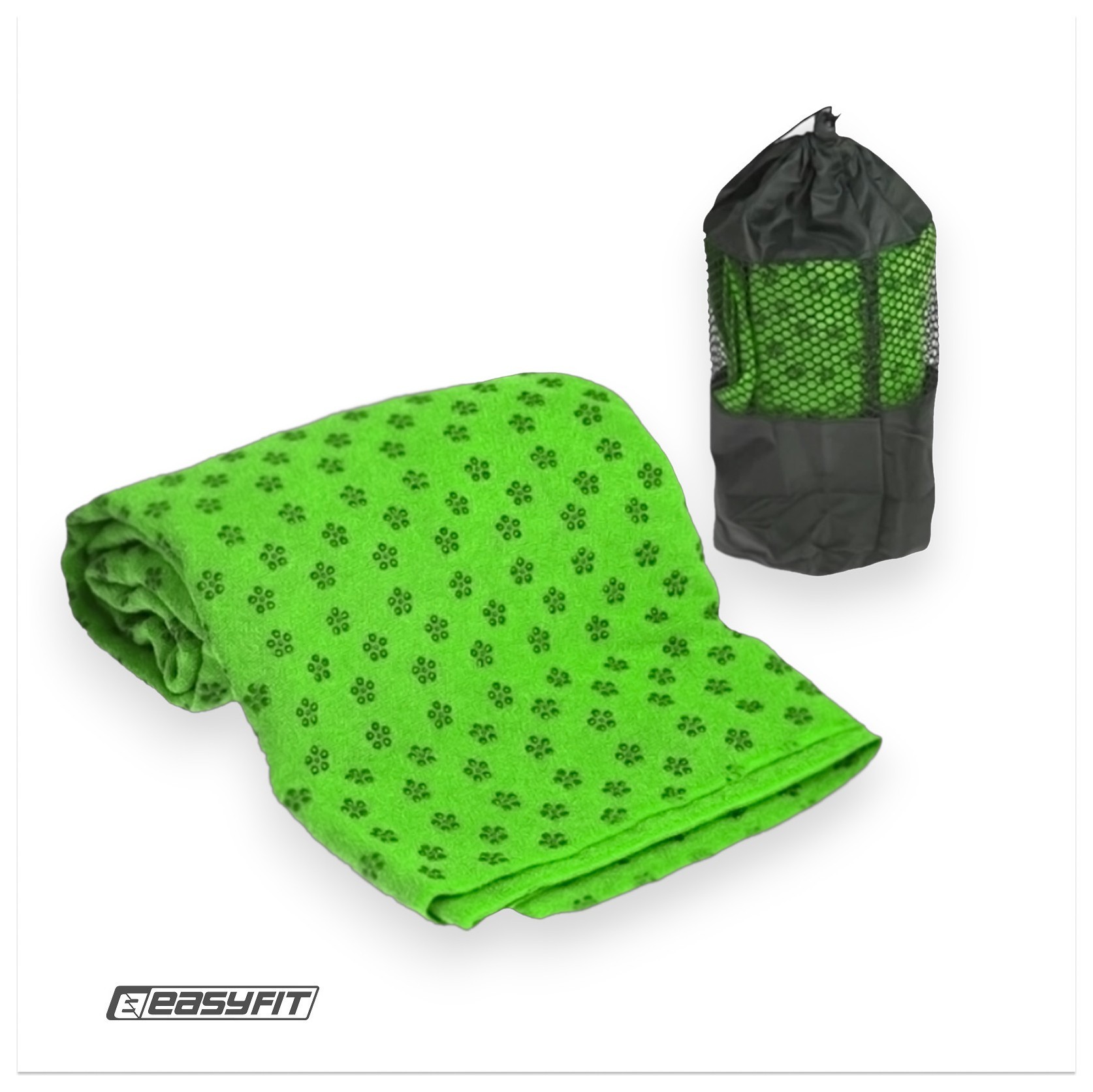 Рушник для йоги EasyFit Yoga Mat Towel з мікрофібри (Зелений) EFIT_EF-1933-GN