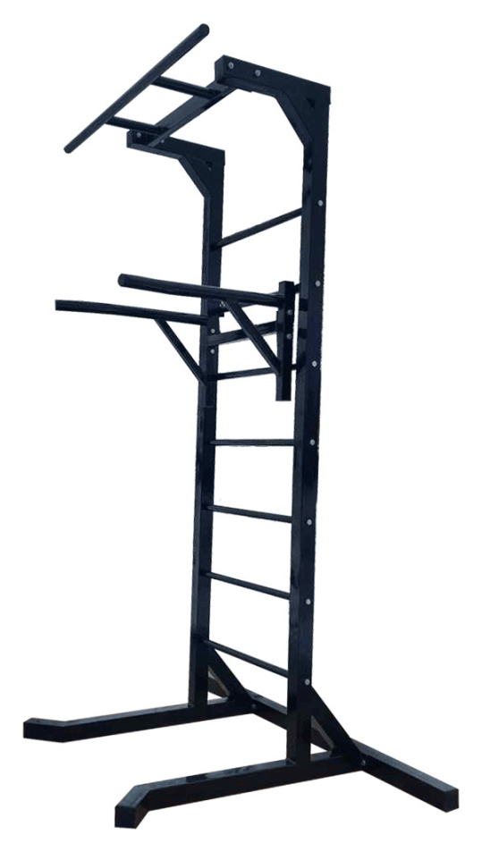 Турник, бруси та прес, окремостояща шведська стінка Чорна (50х50 мм) RNS_А834-50-Ч