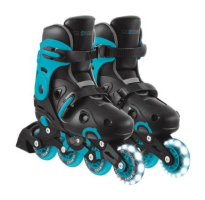 Роликовые коньки GLOBBER GO SCATES LIGHTS водная р.34-37, до 60кг, 5+