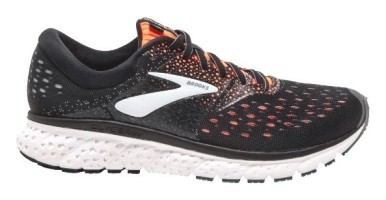 Кроссовки мужские Brooks GLYCERIN 16 M 44 (10.0US) Black/orange/grey (1102891D069)