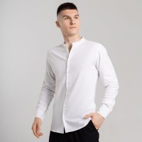 Чоловіча сорочка біла з довгим рукавом Pobedov Orion