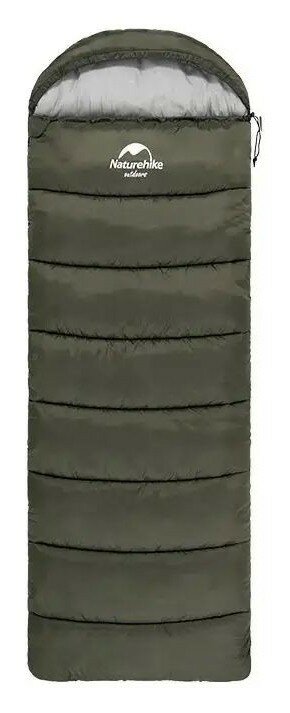 Спальник з капюшоном Naturehike U350S NH20MSD07, (-3°C), лівий, темно-зелений FNR_6927595764329-L
