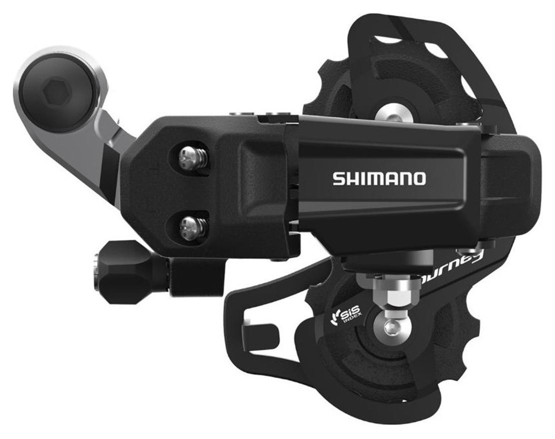 Переключатель задн. 7 индекс max-28T под болт SHIMANO RD-TY200 черный короткая кавычка DERB-116