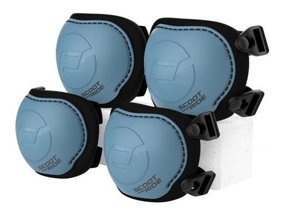 Комплект защитный детский Scoot and Ride, серо-синий, для ребенка XXS, до 25 кг DWT_SR-230925-STEEL