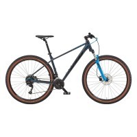 Велосипед KTM CHICAGO 271 27.5" рама М/43 сірий (чорно/синій) 2022/2023