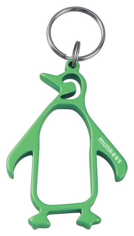 Munkees 3430 брелок-відкривальник Penguin grass green 3430-GG