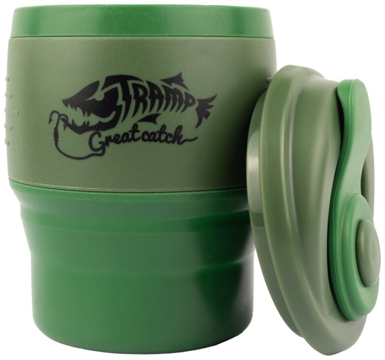 Кружка складная TRAMP силиконовая с крышкой 350мл UTRC-082 UTRC-082-olive
