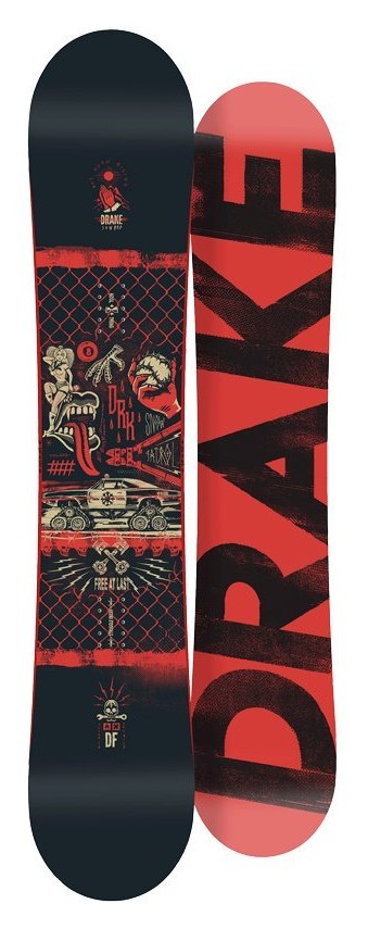 Сноуборд Drake DF 155 Black Red (76291022) RCH_20050