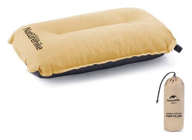 Подушка самонадувающаяся Naturehike Sponge automatic NH17A001-L, желтая FNR_6927595777404