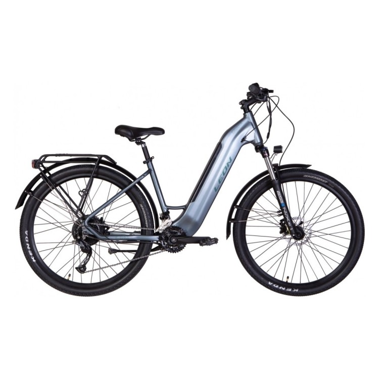 Электровелосипед понижен в цене 27.5&quot; Leon GAVANA рама- 500Вт 48В дисплей, САП, 13.4 Ач встроенная батарея, 2022 STK-LN-061 (темно-серый (м)) STK-LN-061