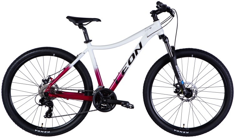 Велосипед AL 27,5" Leon XC LADY 105 DD CS рама-18" белый с малиновым 2025 OPS-LN-27,5-004