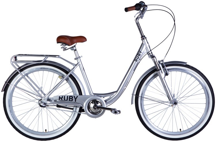 Велосипед AL 26" Dorozhnik RUBY PH рама-17" светло-серебристый 2025 OPS-D-26-307