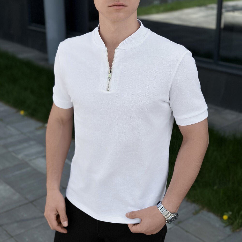 Чоловіче біле поло Pobedov Nexus POB_00000006220