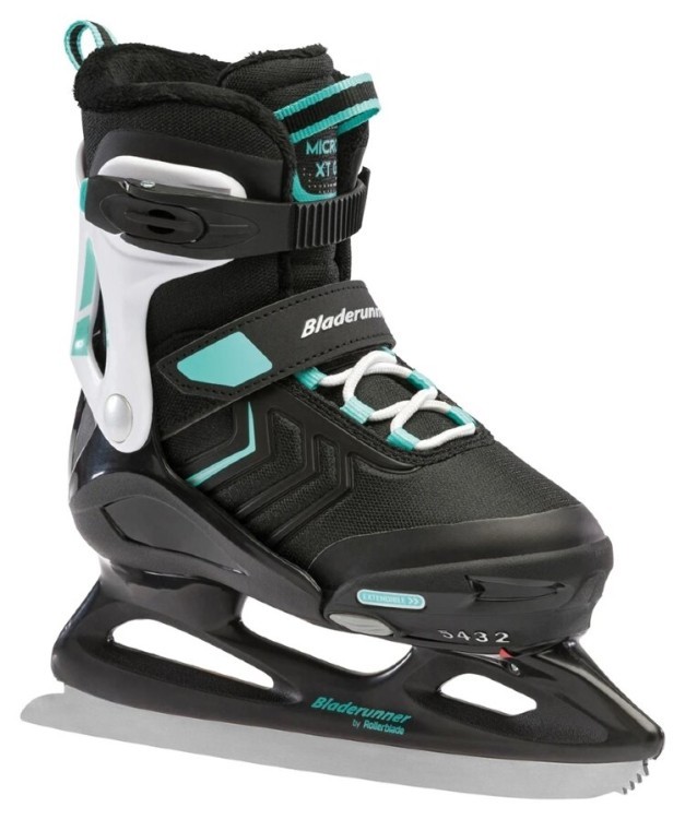 Bladerunner ледовые коньки Micro XT Ice G black-light teal 36-40 0G122700-3C1-36-40