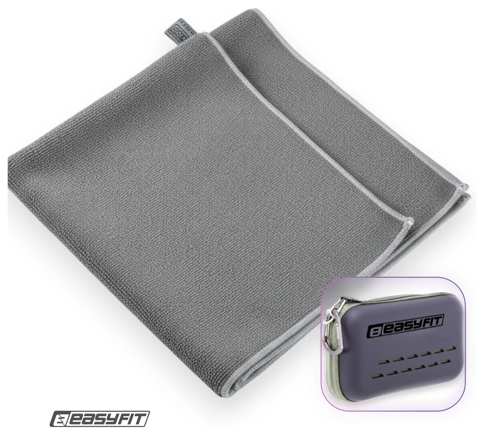 Спортивний рушник EasyFit RoyalWing 90х50 см з мікрофібри + кейс EFIT_EF-8503s-2