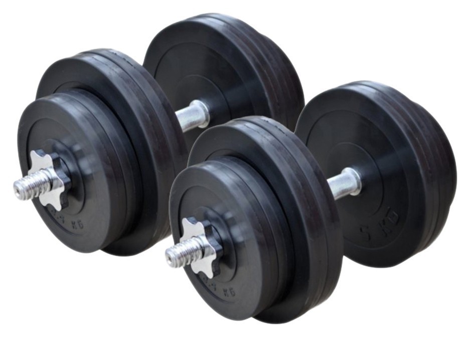 Гантели наборные резиновые Rn-Sport по 31 кг. RNS_RN_OD2х31