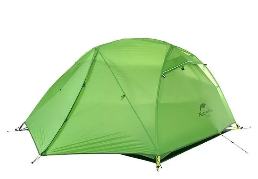 Палатка двухместная с ковриками Naturehike Star River 2 NH17T012-T, светло-зеленая FNR_6927595716496