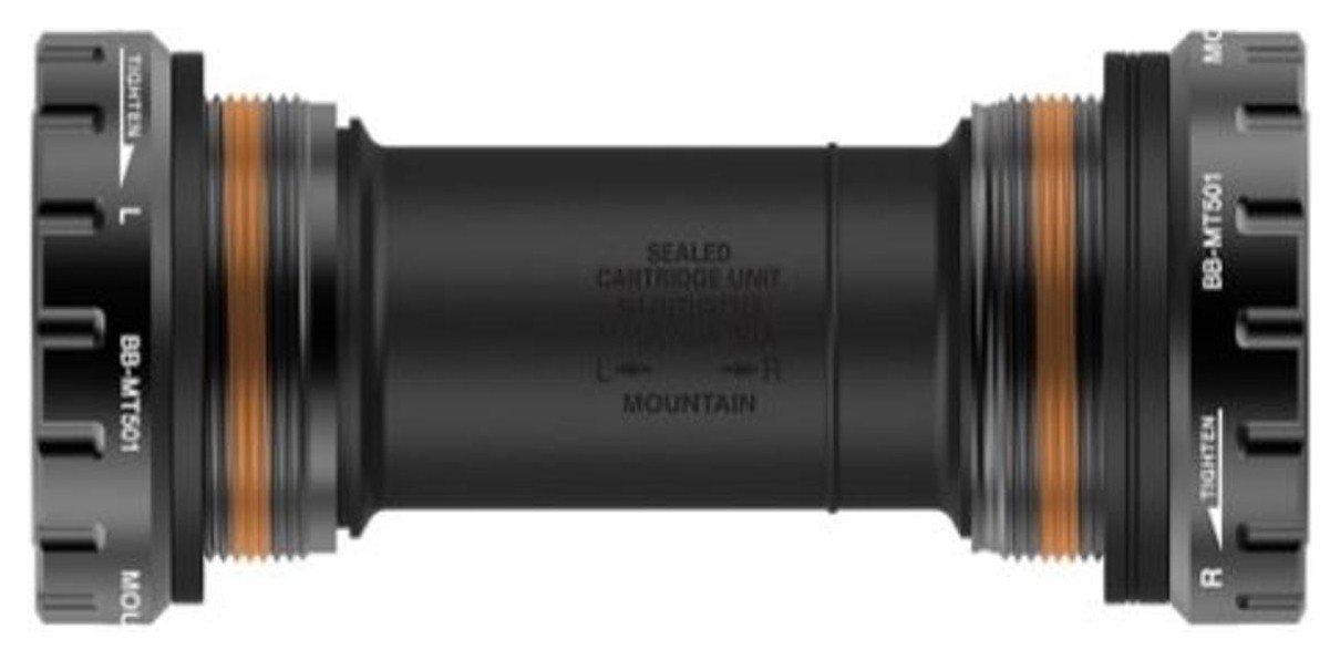 Каретка 68-73мм x 68/73 мм под полую ось (Hollowtech II) SHIMANO BB-MT501 BSA hollowtech 2 черный BBS-033