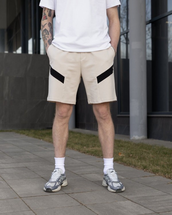 Бежеві літні шорти для чоловіків. Повсякденні шорти чоловічі Pobedov Hype POB_00000008581