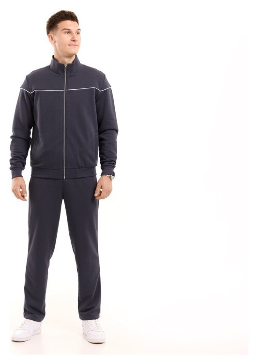 Спортивний костюм чоловічий темно-сірий кофта зі штанами Pobedov Brume POB_00000009381